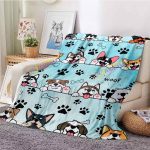 Penguin tekk Flanell Planet tekk Kosmose Galaxy Theme Plush lastetekk sobib voodi diivaniga reisimiseks 75x90cm