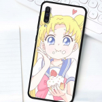 Anime Kawaii Sailor MoonS &uuml;mbris Samsung A50 A51 A70 A71 A21s telefoni kaas Galaxy A10 A20e A30 A40 A20s A10s pehme Coque jaoks Samsung A71