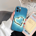 Telefoni&uuml;mbris iPhone 11 12 13 Pro 2022 7 8 SE XR XS Max 5 5s 6 6s Plus &uuml;mbris Pehme silikoonist kate suvek&otilde;rged merepalmid iPhone 13 Pro Max