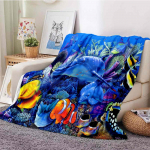 Ookeani delfiinimustriline tekk 3D-prinditud tekk soe pehme vooditekk elutuba magamistoa diivan tekk Viskatekid 150x180cm