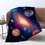 Kollase roosi tekk Astroloogia 3D tr&uuml;kitud tekk Hundi diivantekk soe pehme vooditekk flanell tekk kodusisustus 75x90cm