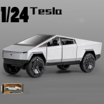 1:24 skaalaga Cybertrucki mudeli pikapi sulamist auto survevalu metallist m&auml;nguasi, tagasit&otilde;mmatavad tulede ja muusikaga elektroonilised m&auml;nguasjad lastele kingitus 23.5x8.5x8.5cm h&otilde;be