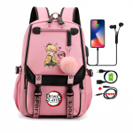 Anime seljakotid Suure mahutavusega manga reisimiseks Igap&auml;evased t&uuml;drukute raamatukotid Demon Slayer Nezuko Kawaii multifilmi koolikott t&auml;iskasvanutele