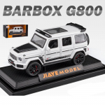 1/36 Scale Brabus G800 Metal Diecast mudelauto, sulamist tagasit&otilde;mmatav maastur M&auml;nguasjad Autode mudelid poiste s&uuml;nnip&auml;evaks 1/36-13.5x5.9x5.7cm valge