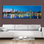 Chicago linnavaade suur 5D DIY Teemantmaal T&auml;isringi puur Tikand Sale Mosaiik N&auml;put&ouml;&ouml; Komplektid Kodukaunistus AA2421 20x60CM