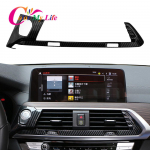 ABS auto keskkonsooli kliimaseadme ventilatsiooni v&auml;ljalaskeava kaane katte kleebis BMW X3 G01 2018 - 2022 auto stiilile s&uuml;sinikkiust must v&auml;rv