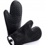 Labakindad Ahi, Silikoonkindad Ahjukindad Libisemisvastase kattega k&ouml;&ouml;k ja kuumakindlus 250 &deg;C / 482 &deg;F, professionaalsed k&ouml;&ouml;gikindad 33x19x2cm