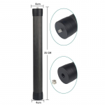 AgimbalGear s&uuml;sinikkiust pikendusvarda monopod pikendatav 1/4'' keermega &uuml;hildub DJI Ronin S Moza Air Cross FeiyuTech stabilisaatoriga Gimbal must