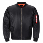 S&uuml;gis-/talvine puuvillane mantel suur meeste vabaaja &otilde;huj&otilde;udude seisev kaelus puuvillane mantel nr 1 MA01 piloodi pesapallis&auml;rk S must