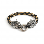 Meeste domineeriv roostevabast terasest Viking Wolf Head k&auml;ev&otilde;ru King Chain Imperial keti k&auml;ev&otilde;ru 23CM