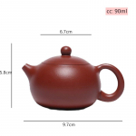 90 ml Yixing Purple Clay teekannud Autentsed Dahongpao Xishi teekann palli auguga filtriga veekeetja k&auml;sitsi valmistatud Boutique Zisha teekomplekt 90ml