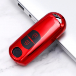 TPU auto kaugjuhtimispuldi v&otilde;tme korpuse kattepulk Mazda jaoks 2 3 5 6 BL BM GJ Atenza Axela Demio CX-3 CX3 CX-5 CX5 CX7 CX-9 CX8 v&otilde;tmeta 2 Buttons punane