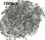 100 tk v&auml;ikesed kullast metallist terasest mini n&ouml;&ouml;pn&otilde;elad 100pcs 3.2cm h&otilde;be