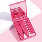 5 tk. Meigipintslite komplekt Shadow Box ja Mirror Foundation Brush Blending Powder Silmameigipintsel Woman Cosmetic Beauty Tool