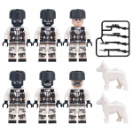 Snow Ghost Commando SWAT eriv&auml;gede vestid kiiver s&otilde;jav&auml;erelvad swat minifiguurid plokid kooste mudel ehitusm&auml;nguasjad &uuml;hilduv kaubam&auml;rk 4.5cm
