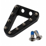 Mootorratta piduripedaali kangi otsaplaat gaasigaasi jaoks brake pedal must