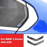 BMW 3. seeria G20 G28 320 325 330i 2020 2021 2x Car Styling s&uuml;sinikkiust stiilis tagaakna kaitseriba kleebis jaoks