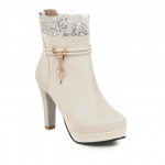 2023. aasta moodsad k&otilde;rged kontsad, naiste papud, pitsdisain, printsess, platvorm, pulm naiste kingad, valged mustad poolsaapad, talve 42 beež