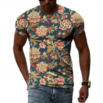 Suvised k&auml;sitsi maalitud taimestiku ja loomastiku graafilised t-s&auml;rgid Meeste 3D isikup&auml;ra printimisega T-s&auml;rgid Unisex Creative Harajuku l&uuml;hikeste varrukatega topid S