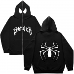 Y2k Naiste Spider Print Hoodies Naiste Hip Hop T&otilde;mblukuga Pikkade Varrukatega Jakk Mantlid S&uuml;gistalvine Harajuku Vaba kapuutsiga kampsun XXXL