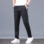 Meeste noorte mudelid Uued kerged meeste Tencel vabaaja sirged p&uuml;ksid igap&auml;evane vaba aeg 28