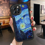 &Otilde;huke Creative Oil Painting Nahast tagakorpus PU-nahast kaanega telefoni&uuml;mbris Huawei Honor 20