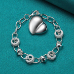 925 Sterling h&otilde;bedane s&uuml;dameripatsiga k&auml;ev&otilde;ru naistele pulmapeo moeketi ehted 20cm