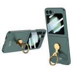 Moodne kolmem&otilde;&otilde;tmeline kokkupandav telefoni&uuml;mbris Samsung Galaxy Z Flip 5 jaoks &uuml;li&otilde;hukese kestakilega integreeritud kaitsekate Samsung Z Flip 5 must