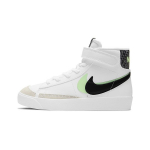 Nike Blazer Mid 77 SE PS Double Swoosh - Valge Aururoheline Laste Tossud Suitsuhall Must DD1848-100 28