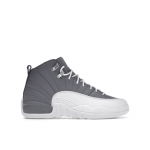 Air Jordan 12 Retro GS Stealth Laste tossud Hall Valge Cool-Grey 153265-015 38