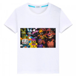 Bear Rabbit Game Kawaii Print T-s&auml;rk L&uuml;hike 100% Puuvillane topid poisile Casual y2k &uuml;hes t&uuml;kis FNAF Suvine anime Tees lasteriided t&uuml;drukutele 100 valge
