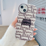 L&auml;bipaistev Wave Edge v&auml;rvitud silikoon&uuml;mbris Samsung A54 A34 A24 A14 iPhone 15 14 13 Xiaomi Redmi Note 10 11 12 Coque Cute Cute Cartoon Cat Bunny Coque jaoks Infinix Hot 10 (X682)