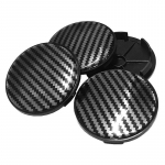 4tk 68mm alumiinium + vaik 3D s&uuml;sinikkiust mustriga kleebis auto rattakorgi velje keskosa HubCaps Cup tolmukindel kate vossen kiirte jaoks Advan Racing Center kork 4pcs/set must