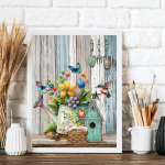 5D DIY teemantmaaling du&scaron;ipea ristpistes komplekt Mosaiik teemanttikandid t&auml;isringi/ruudukujuline puur Kodukaunistus Round 30x40cm