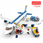 463tk City Airport Airbus Lennuk Lennuk Lennuk Brinquedos Avion mudel Ehitusklotsid Tellised Harivad m&auml;nguasjad lastele