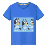 Blueys Dog 100% puuvillane T-s&auml;rk poiste anime Tees y2k &uuml;hes t&uuml;kis pride t-s&auml;rk Blueys Briti multikad L&uuml;hikesed Topid laste riided t&uuml;druk 140