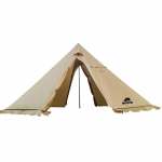 5-8 inimest Tipi kuum telk koos pliidijagaga Camping Pyramid Teepee Telk matkamiseks Seljakotiga Matkamiseks pruun