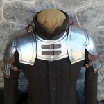 Keskaegne terasest soomuste &otilde;la-Pauldroni komplekt, Battle Warrior Gorget Pauldroni &otilde;lasoomuste komplekt, parim Halloweeni kost&uuml;&uuml;m