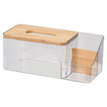 Puidust kaanega l&auml;bipaistev kudede kasti kaugjuhtimispuldi hoidik k&ouml;&ouml;gi elutuppa