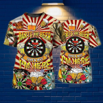 Round Target Dart Print Meeste T-s&auml;rk Moesuund Sport l&uuml;hikeste varrukatega hiphop Harajuku &uuml;lisuured topid vaba kaelusega pullover L