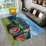 Autotraktori seeria mustriga veoautode ala vaip, vaipvaip kodu elutoa diivani uksemati sisekujunduseks, laste libisemiskindel 3D p&otilde;randamatt 100x150cm