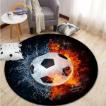 Jalgpallipildid vaip multikas jalgpall elutoa kaunistus &uuml;mmargune s vooditool matt kodu Sissep&auml;&auml;suuks lapsed 120cmx120cm