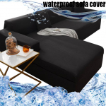 Stretch veekindel diivani kate Tolmukindlad &uuml;hev&auml;rvilised katted L-kujulised nurgadiivani kate Eraldi diivanikatted Lemmikloomas&otilde;bralik 1 seater 90-140cm must