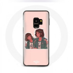 &Uuml;mbris Samsung Galaxy S9 Squid Game Ji Yeong ja Kang Sae Byeok jaoks