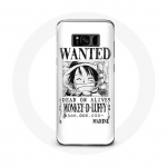 &Uuml;mbris Samsung Galaxy S8 plus One Piece Manga uurimisplakatile Valge