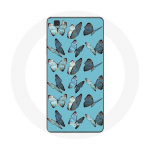 Huawei P8 Lite liblikate &uuml;mbris Sinine taust