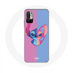 &Uuml;mbris Xiaomi Poco M3 Pro Stitch jaoks ja ingelsinine roosa