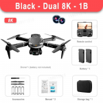 Originaal V88 UAV 8K Professional 5G GPS HD Aviation ESC kahe kaameraga umbsuunaline takistuste v&auml;ltimine UAV Quadcopter 5000M laste m&auml;nguasi kingitus Dual8K1B must