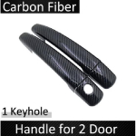 for Citroen DS3 2009 2011 2012 2013 2014 2015 2016 2017 2018 Black Carbon Fiber Door Handle Cover Trim Car Accessories Handle 2 Door gray