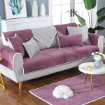 Pehme sametist diivanikate &Uuml;hev&auml;rviline paksendatud elutoa diivani kate Soe žakaarv&auml;rvi libisemisvastane pl&uuml;&uuml;sist diivani tagakate k&auml;etugede kate 90X120CM 1PCS
